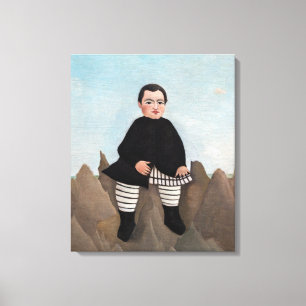 Lienzo Henri Rousseau - Niño en las rocas