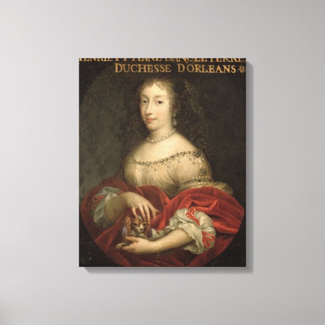 Lienzo Henrietta Anne Duchess de Orleans (Anverso)