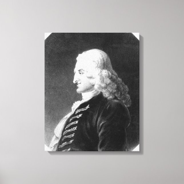 Lienzo Henry Fielding grabado por Samuel Freeman (Anverso)