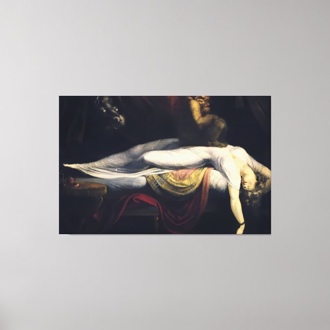 Lienzo Henry Fuseli La Pesadilla (Anverso)