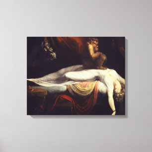 Lienzo Henry Fuseli - La Pesadilla