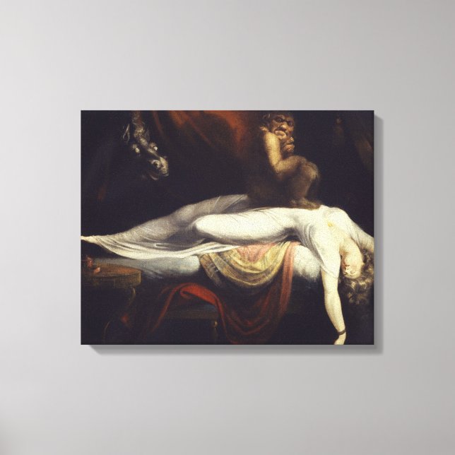 Lienzo Henry Fuseli - La Pesadilla (Anverso)