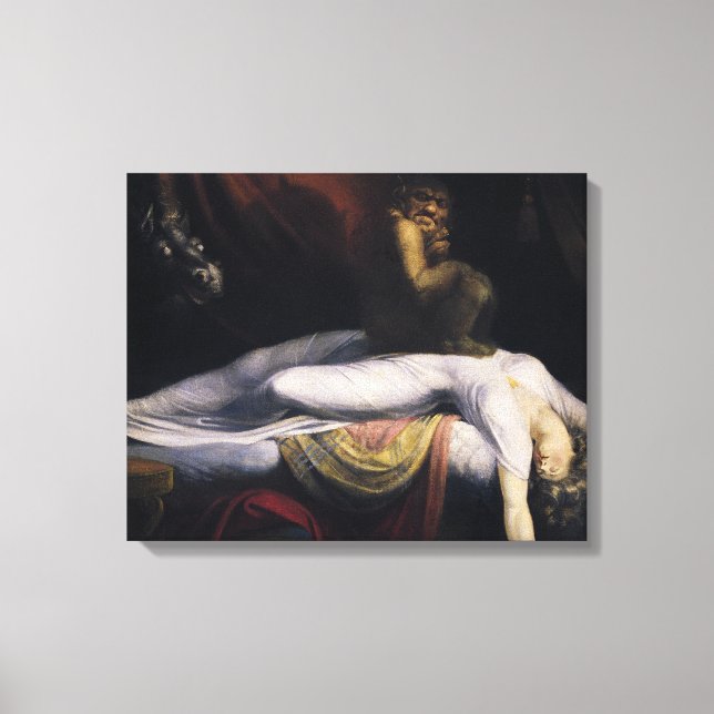 Lienzo Henry Fuseli - La Pesadilla (Anverso)