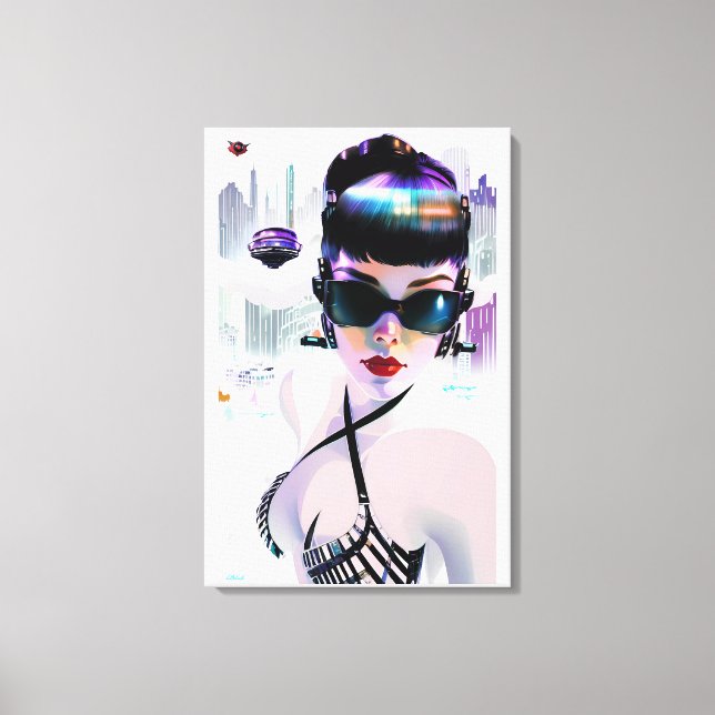 Lienzo Her Future Peaks (Anverso)