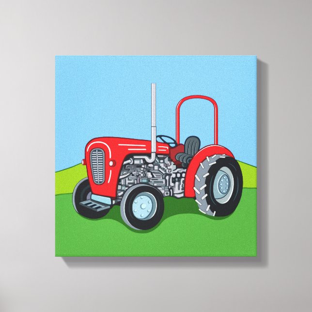 Lienzo Herbert el Tractor (Anverso)