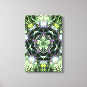 Lienzo Herbilicious Geometry Fractal Mandala Lata Envuela