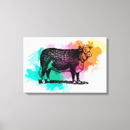 Lienzo Hereford Cattle