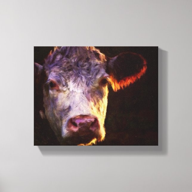 Lienzo Hereford Cow Canvas Art (Anverso)