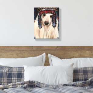 Lienzo Herido blanco afgano