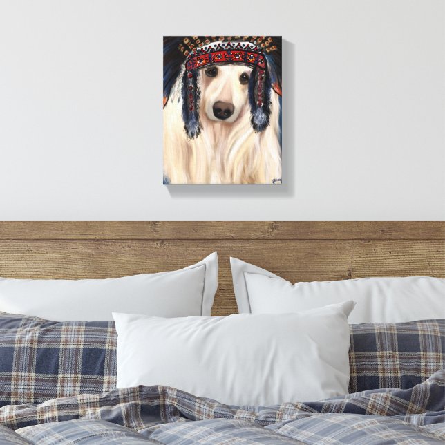 Lienzo Herido blanco afgano (Insitu(Dormitorio))