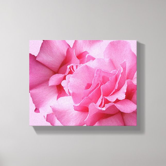 Lienzo Hermosa abstracta preciosa rosa rosa floral modern (Anverso)
