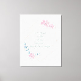 Lienzo Hermosa cita madre geométrica floral