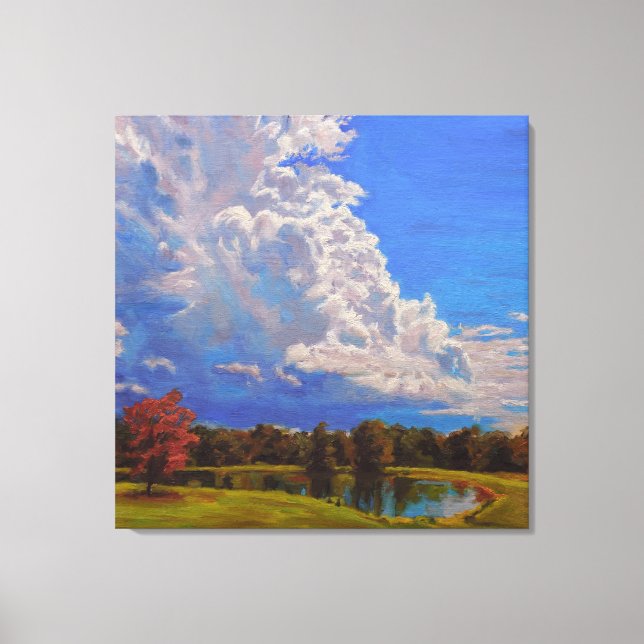 Lienzo Hermosa escena agrícola (Anverso)