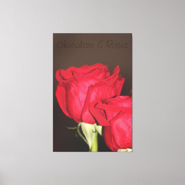 Lienzo Hermosa foto de la Rosa Roja (Anverso)