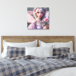 Lienzo Hermosa hada de junio en Rosas