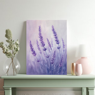 Lienzo Hermosa Ilustración Pastel de Lavanda