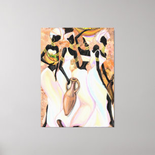 Lienzo Hermosa imagen de tela para damas africanas - Pint