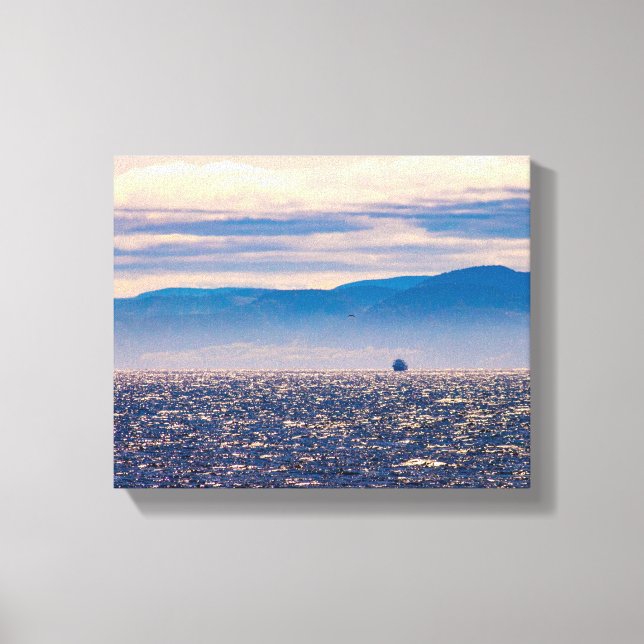 Lienzo Hermosa imagen idílica del río S. Laurent, Canadá (Anverso)