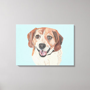 Lienzo Hermosa mano Dibujada Beagle Canvas Art