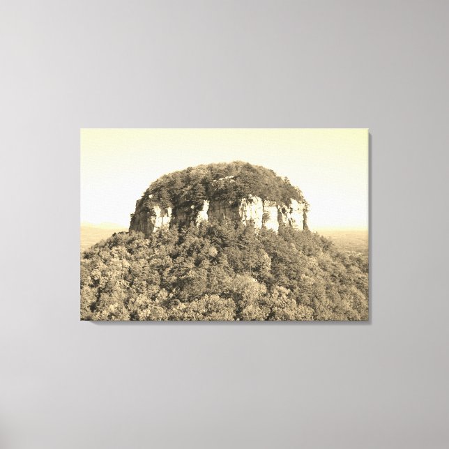 Lienzo Hermosa montaña de Carolina del Norte (Anverso)