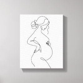 Lienzo hermosa mujer