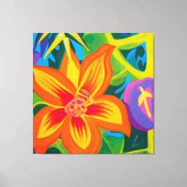 Lienzo Hermosa pintura de fruta de la pasión