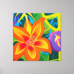 Lienzo Hermosa pintura de fruta de la pasión