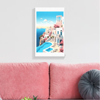 Lienzo hermosa pintura marakech extensión de lona