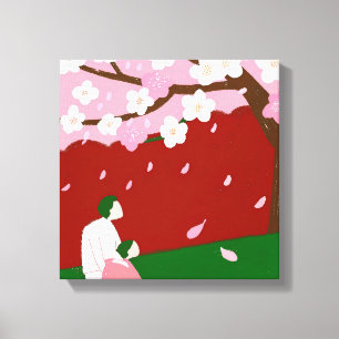 Lienzo Hermosa Primavera Floreciente