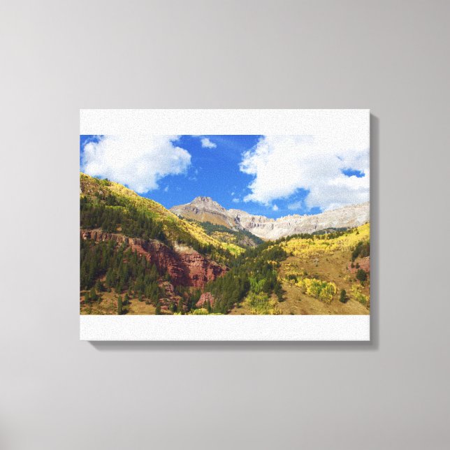 Lienzo Hermosa Tellurida en otoño dorado (Anverso)