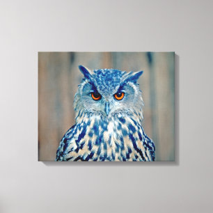 Lienzo Hermosa Uhu Raptor Owl