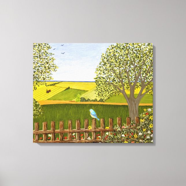 Lienzo Hermosa vista (Anverso)