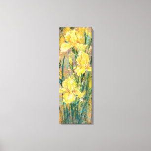 Lienzo Hermosas flores de lirio amarillas - Pintura origi
