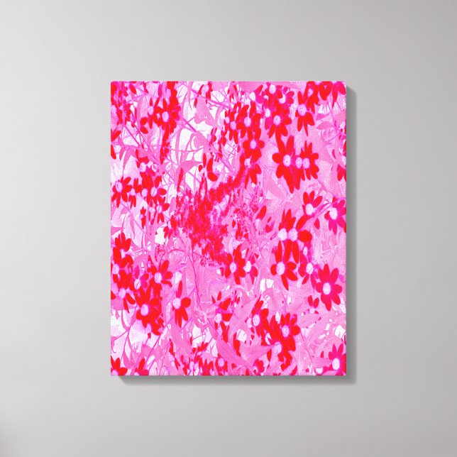 Lienzo Hermosas Flores Rojas (Anverso)