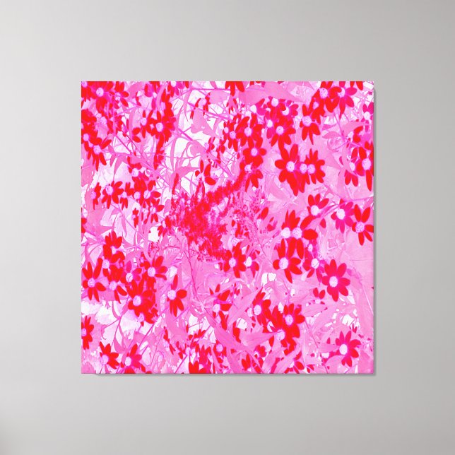 Lienzo Hermosas Flores Rojas (Anverso)