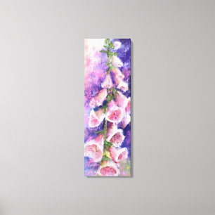 Lienzo Hermosas flores rosadas y moradas - Pintura origin
