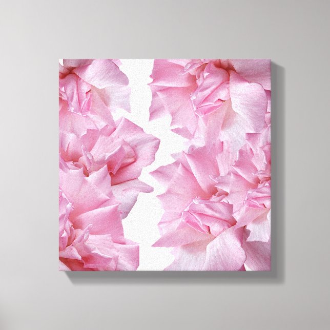 Lienzo Hermoso abstracto floral pétalo rosa rosado (Anverso)