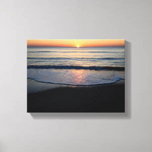 Lienzo Hermoso amanecer sobre el océano
