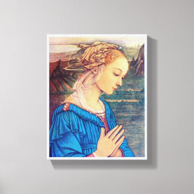 Lienzo Hermoso Ángel de Adoración (Anverso)