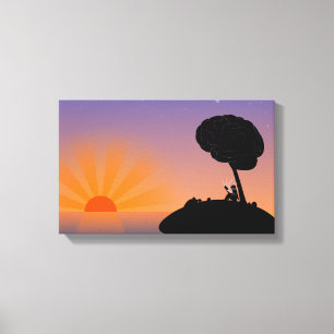 Lienzo Hermoso atardecer   Zazzle_Growshop.