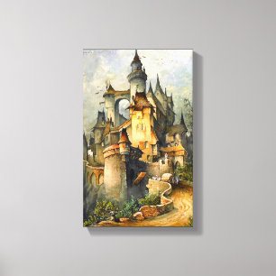 Lienzo Hermoso castillo de cuento de hadas por Hanns Bolz