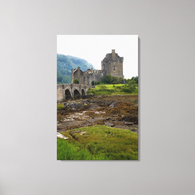 Lienzo Hermoso castillo de Eileen Donan en Dornie 2 Occid (Anverso)