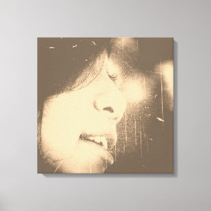 Lienzo Hermoso Chica de época #2 Vidrio envuelto