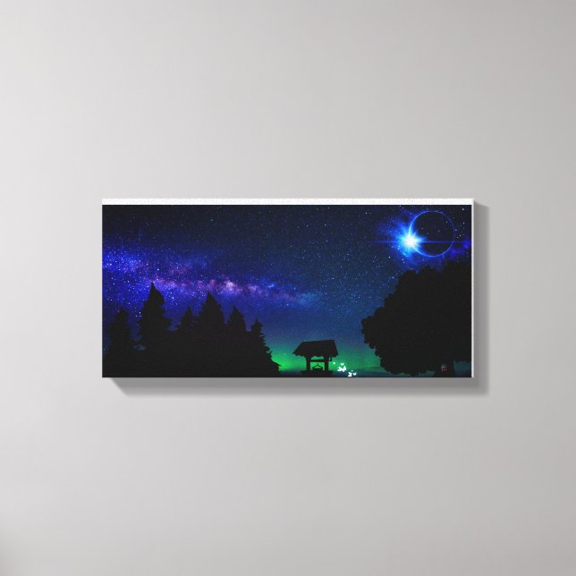 Lienzo Hermoso cielo nocturno (Anverso)
