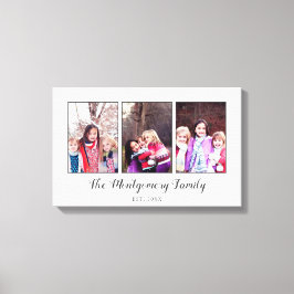 Lienzo Hermoso Collage de fotos familiar