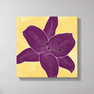 Lienzo Hermoso diseño de flores Lily No. 4