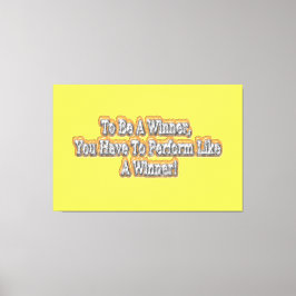 Lienzo ¡Hermoso Diseño De La Cita "Ser Ganador"! T-S