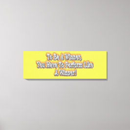 Lienzo ¡Hermoso Diseño De La Cita "Ser Ganador"! T-S