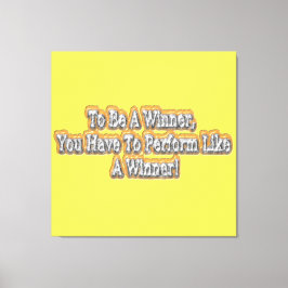 Lienzo ¡Hermoso Diseño De La Cita "Ser Ganador"! T-S