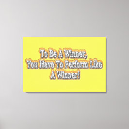 Lienzo ¡Hermoso Diseño De La Cita "Ser Ganador"! T-S